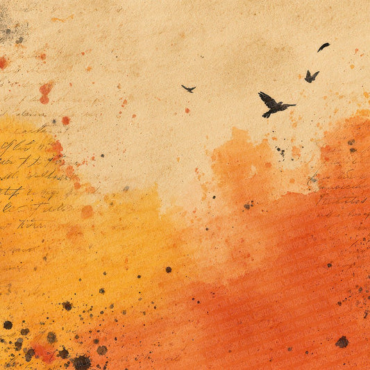 Halloween Orange Wax Digital Paper Pack (DDD001982)