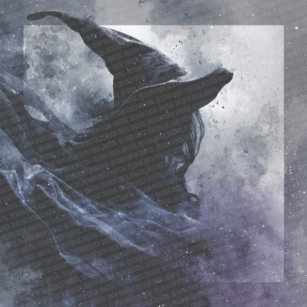 Halloween Witch Hat Fade Digital Paper Pack (DDD001988)