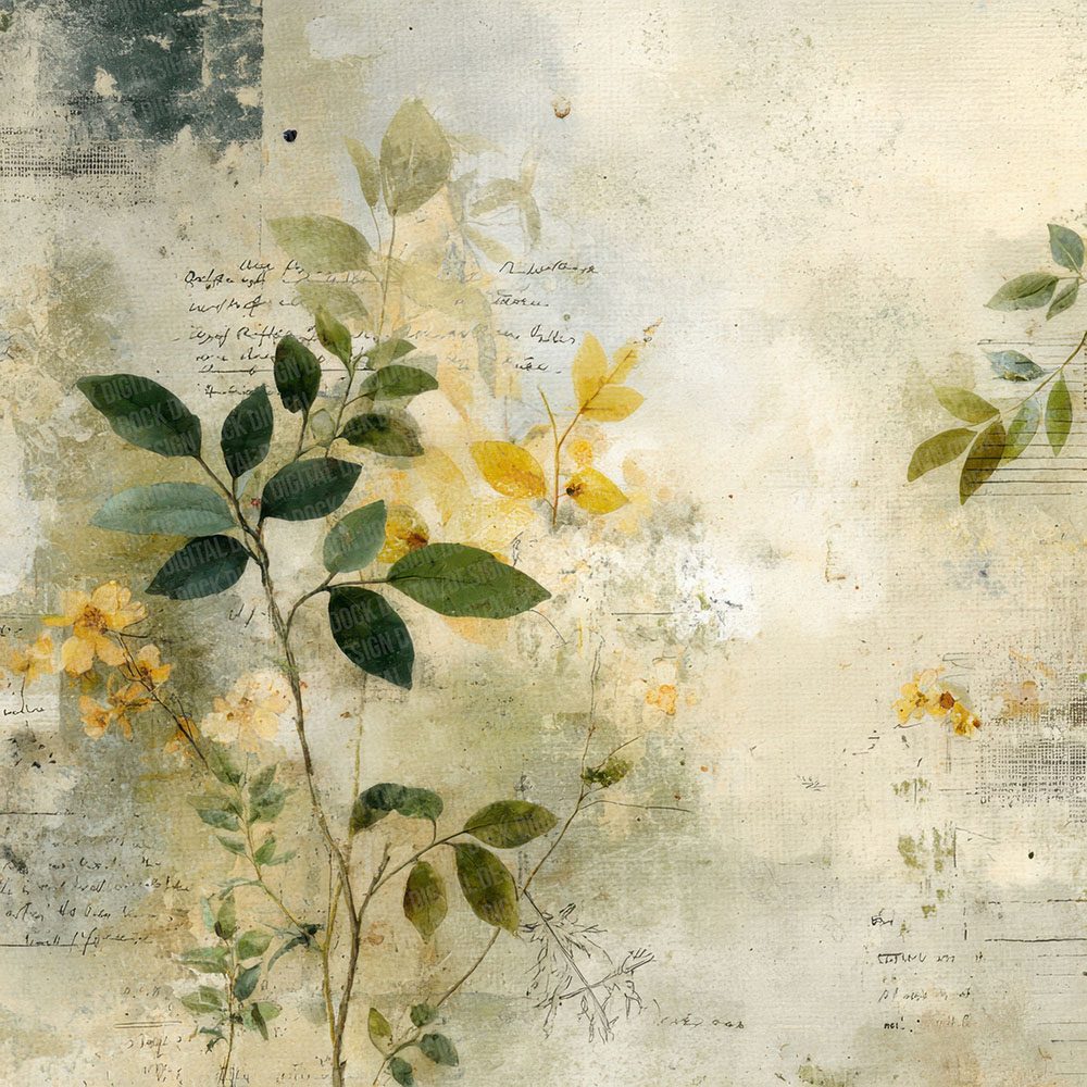 Herb Garden Notes Wash Digital Paper Pack (DDD002007)