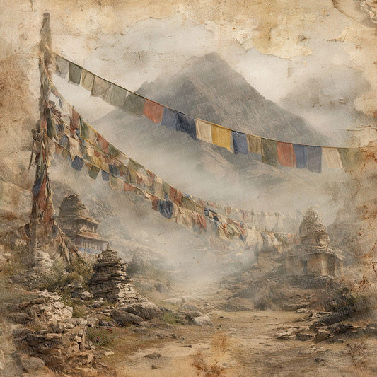 Himalayan Prayer Layers Digital Paper Pack (DDD002016)