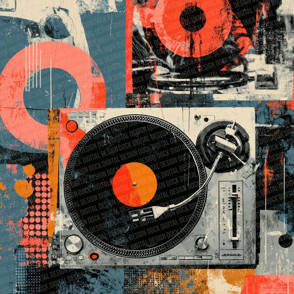 House Dance Moodboard Digital Paper Pack (DDD002039)