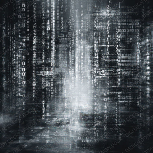 Immersive Binary Code Digital Paper Pack (DDD007920)