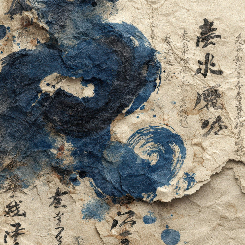 Indigo Ink Kanji Digital Paper Pack (DDD007658)