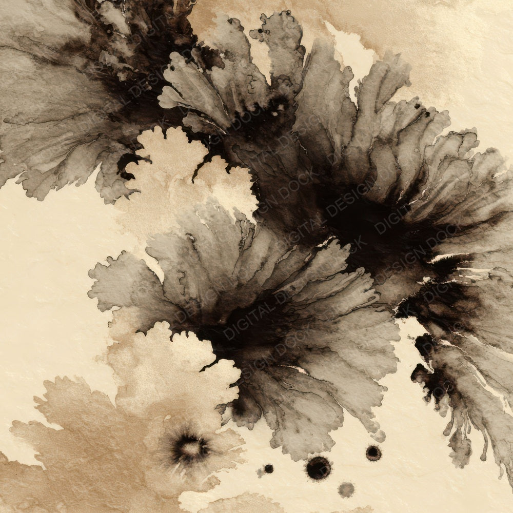 Ink Blot Texture Digital Paper Pack (DDD008438)