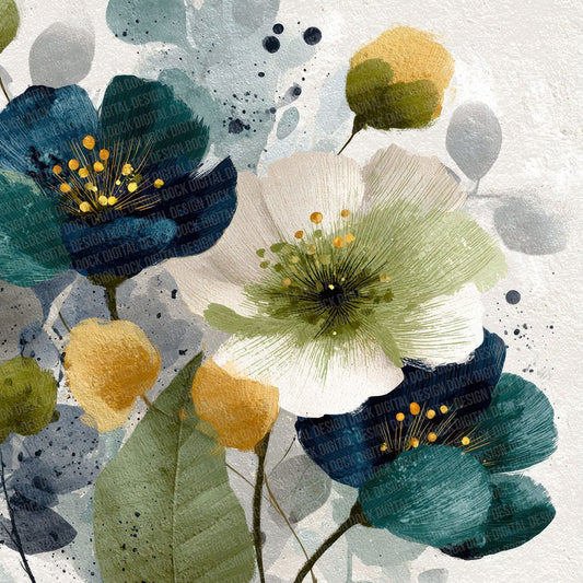 Ink Brush Botanicals Digital Paper Pack (DDD002092)