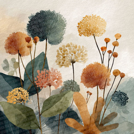 Ink Floral Wash Digital Paper Pack (DDD002103)