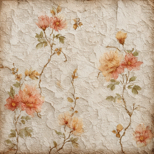 Lace Floral Wallpaper Digital Paper Pack (DDD007667)