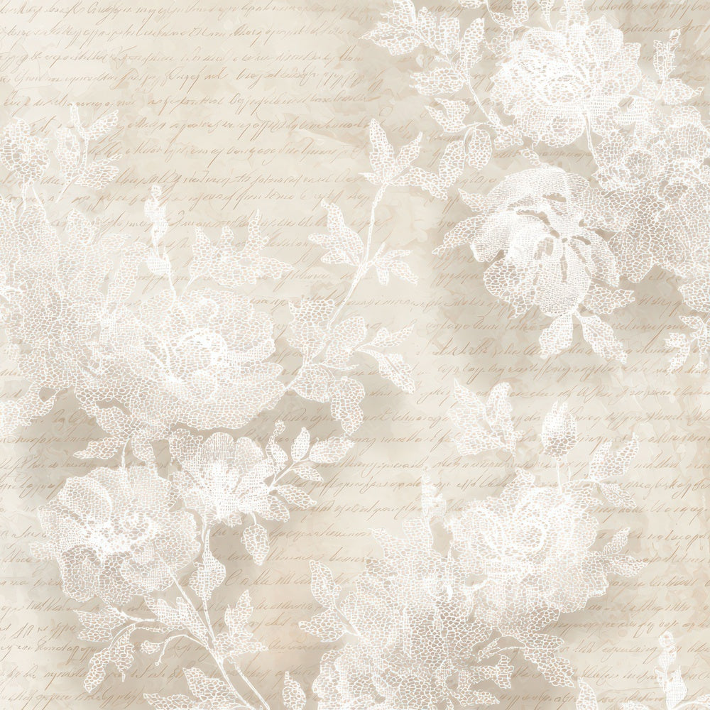 Lace Shadow Floral Pattern Digital Paper Pack (DDD012331)