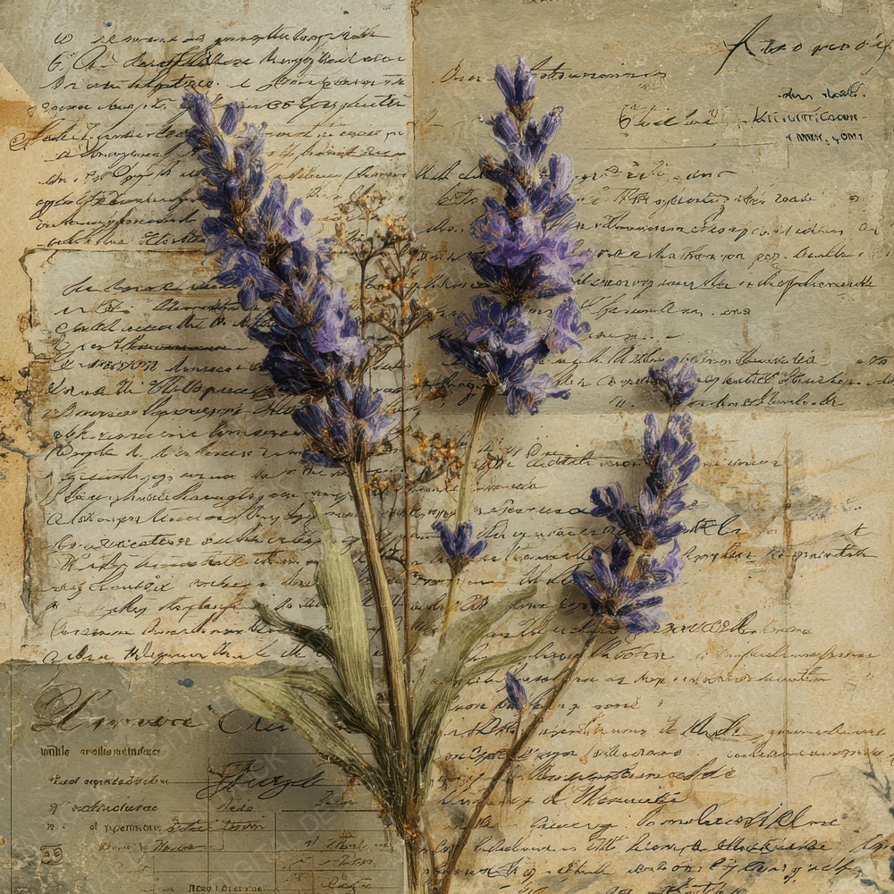 Lavender Herb Recipe Digital Paper Pack (DDD007669)
