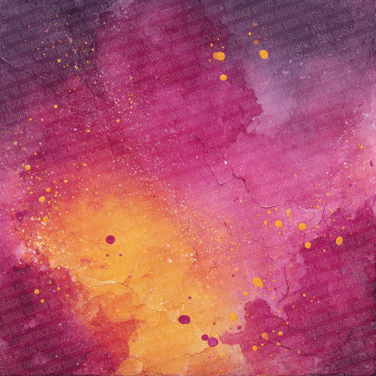 Magenta Orange Burst Digital Paper Pack (DDD002410)