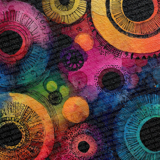 Mandala Colour Swirl Digital Paper Pack (DDD002414)