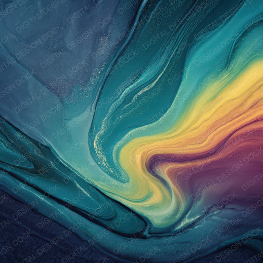Marble Rainbow Current Digital Paper Pack (DDD008074)