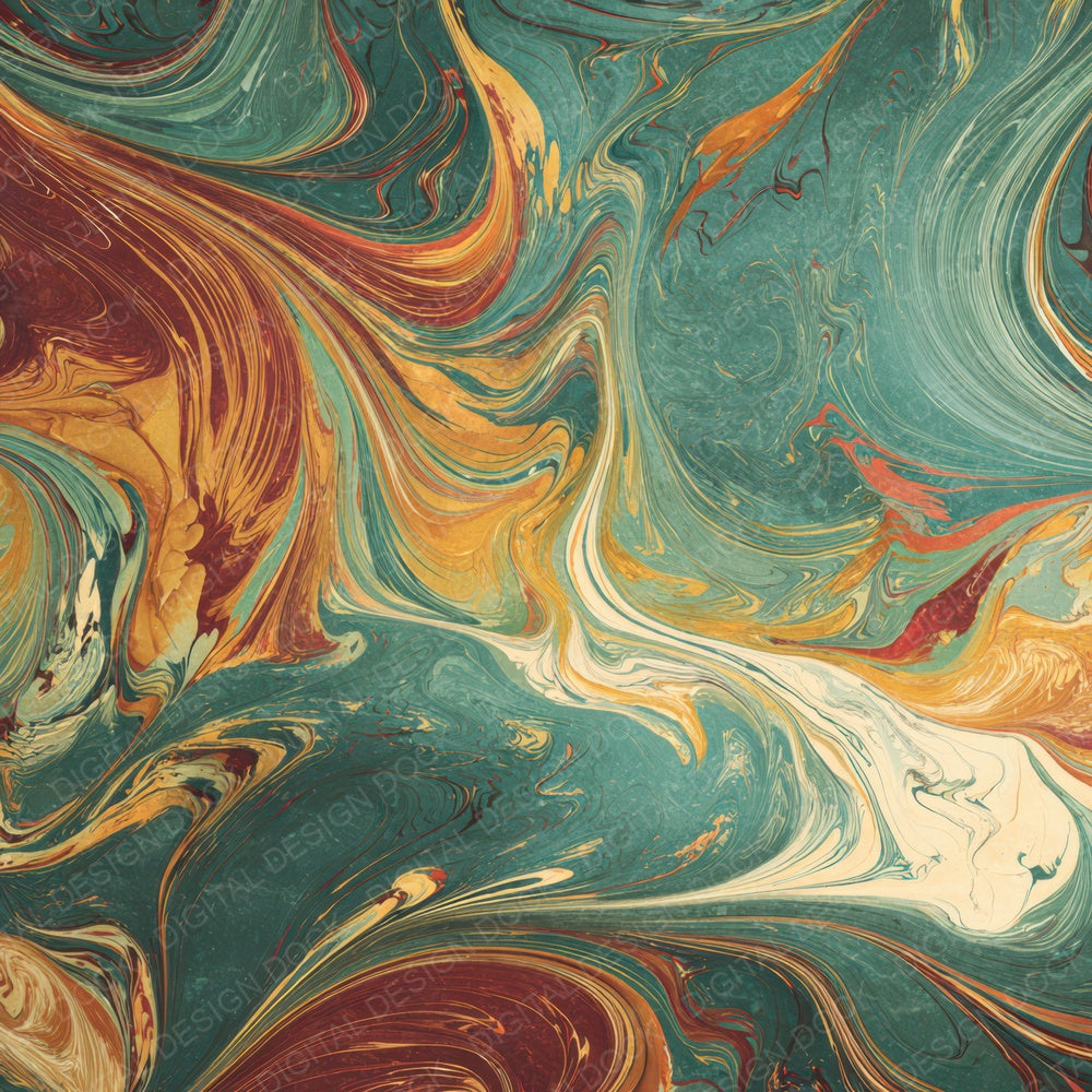 Marbled Paper Texture Digital Paper Pack (DDD008417)