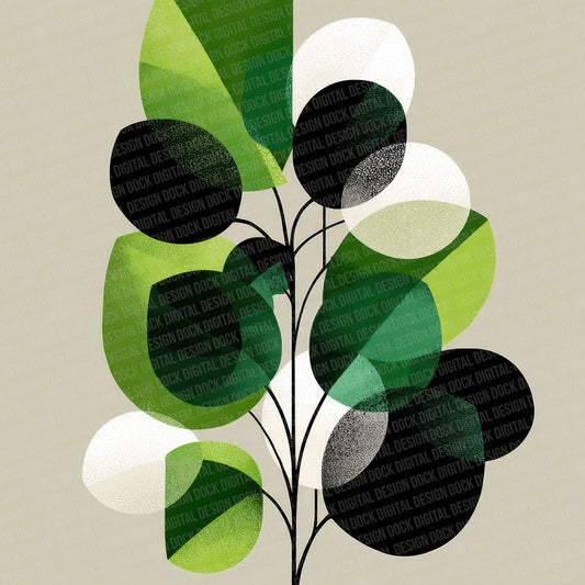 Minimal Botanical Forms Digital Paper Pack (DDD002520)
