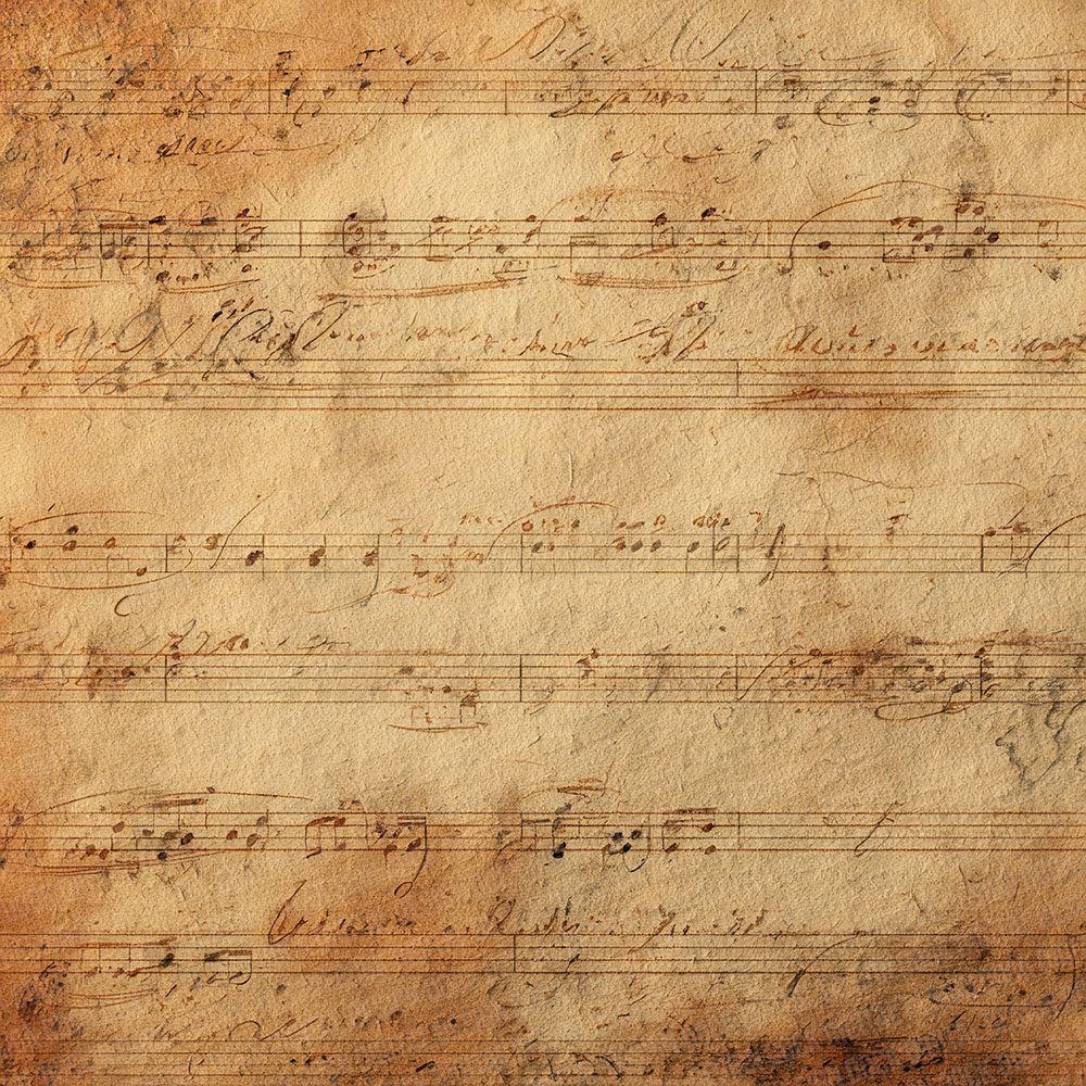 Musical Notes Study Wash Digital Paper Pack (DDD002641)