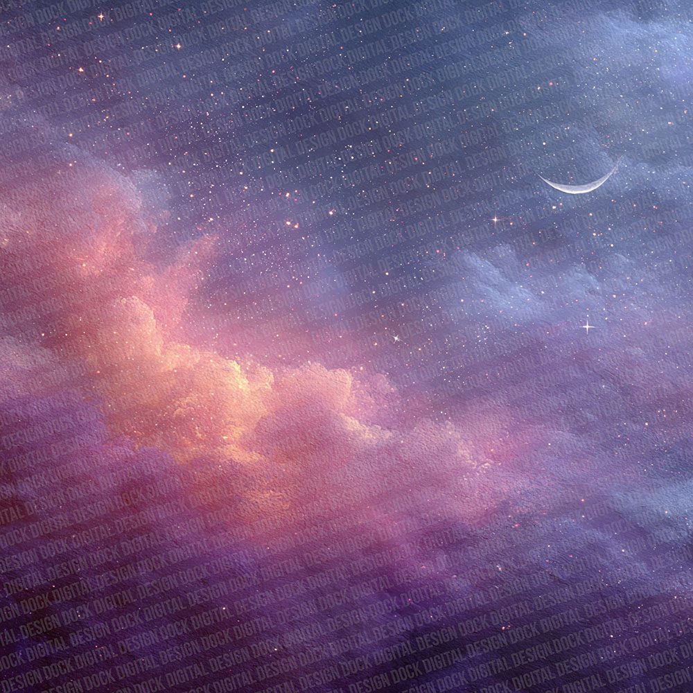 Mystic Purple Abstract Digital Paper Pack (DDD002653)