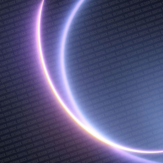 Neon Crescent Border Digital Paper Pack (DDD002681)