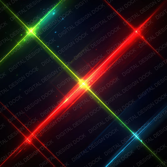 Neon Crossing Beams Digital Paper Pack (DDD008333)