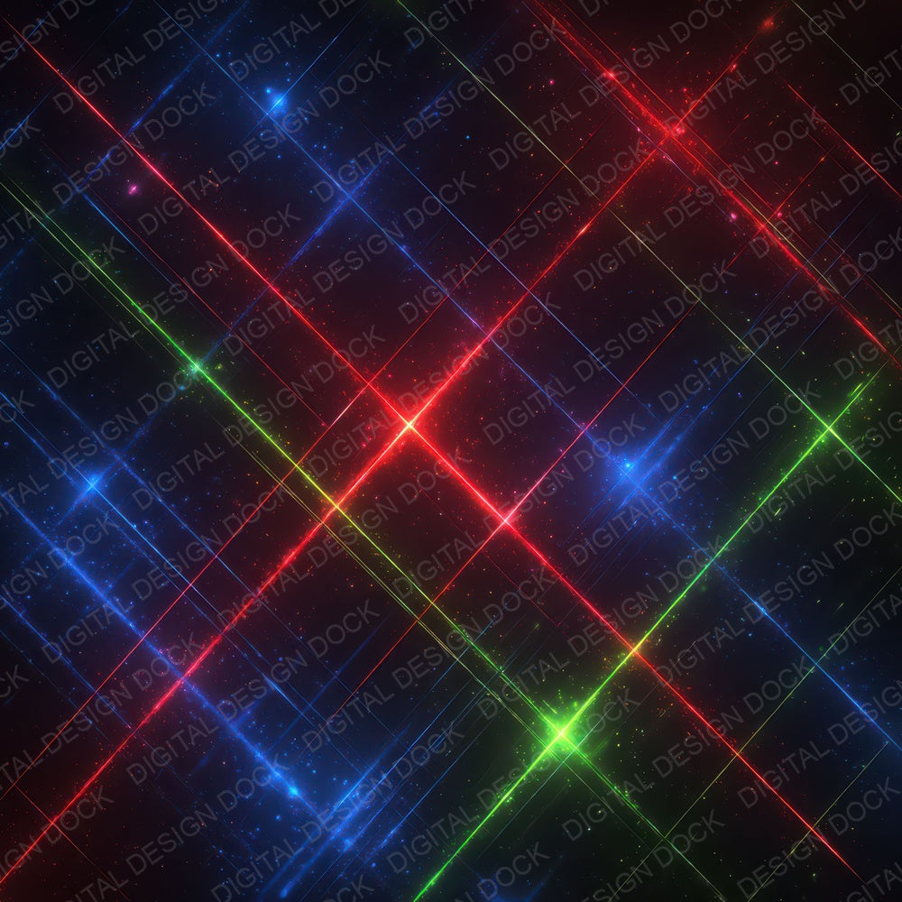 Neon Crossing Beams Digital Paper Pack (DDD008333)