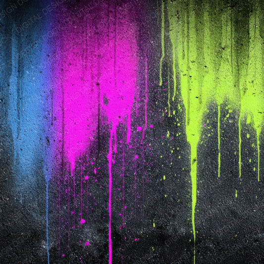 Neon Drip Graffiti Digital Paper Pack (DDD008589)