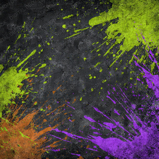 Neon Explosion Grunge Digital Paper Pack (DDD008591)