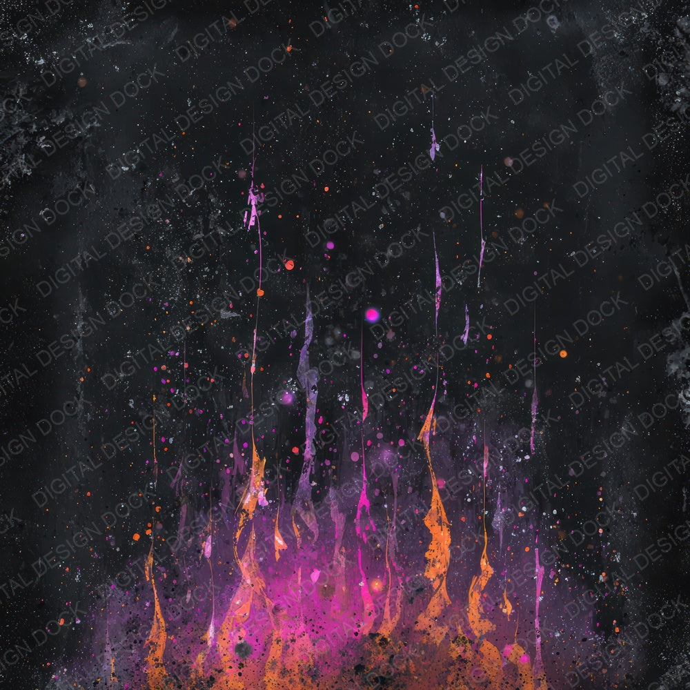 Neon Flame Grunge Digital Paper Pack (DDD008572)