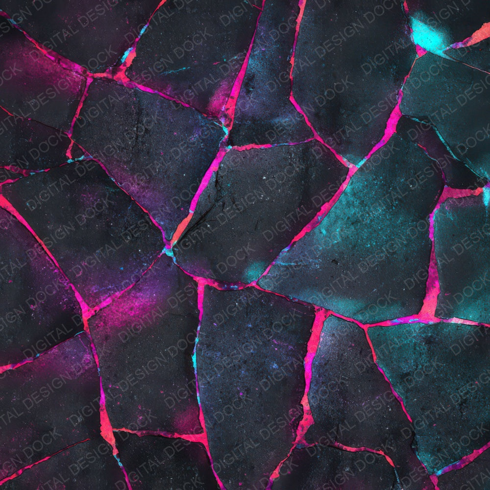 Neon Fracture Grunge Digital Paper Pack (DDD008592)