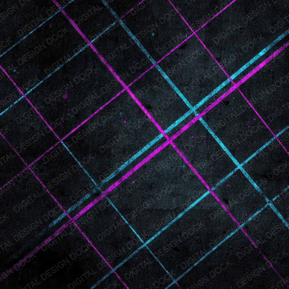 Neon Grid Grunge Digital Paper Pack (DDD008594)