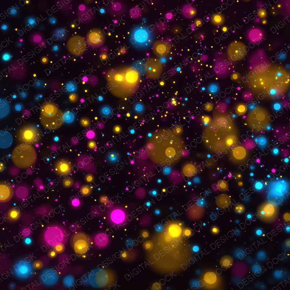 Neon Light Dots Digital Paper Pack (DDD008336)