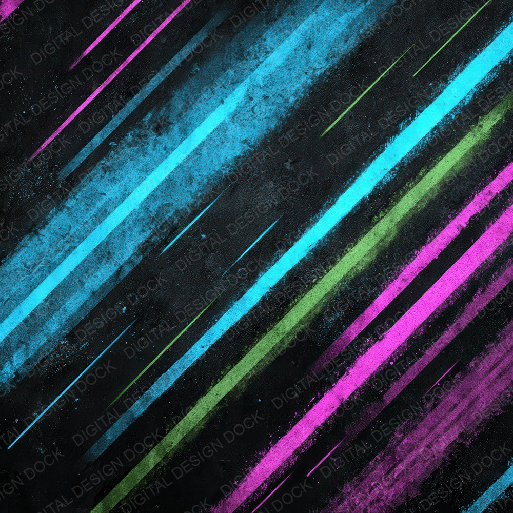Neon Light Drag Grunge Digital Paper Pack (DDD008578)