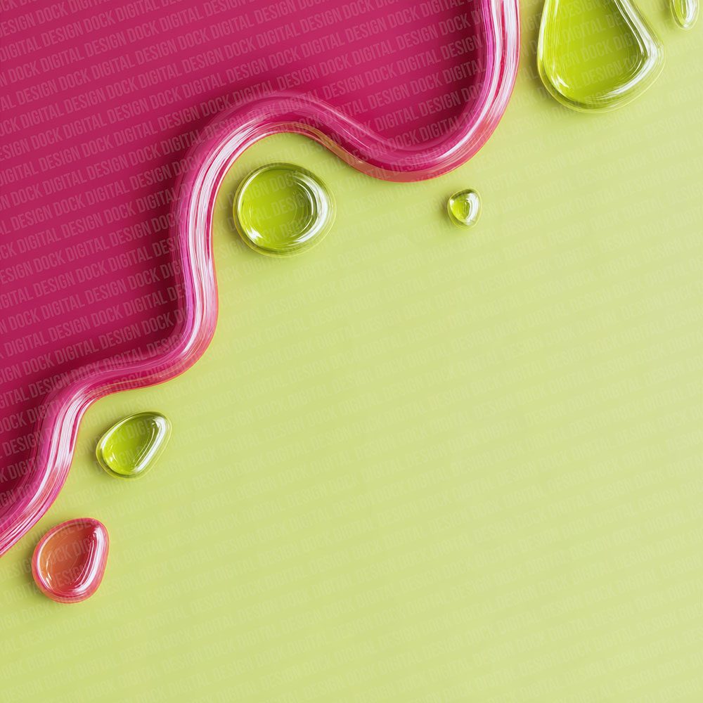 Neon Liquid Edge Digital Paper Pack (DDD002708)
