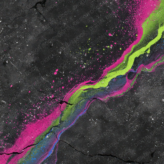 Neon Liquid Grunge Digital Paper Pack (DDD008595)