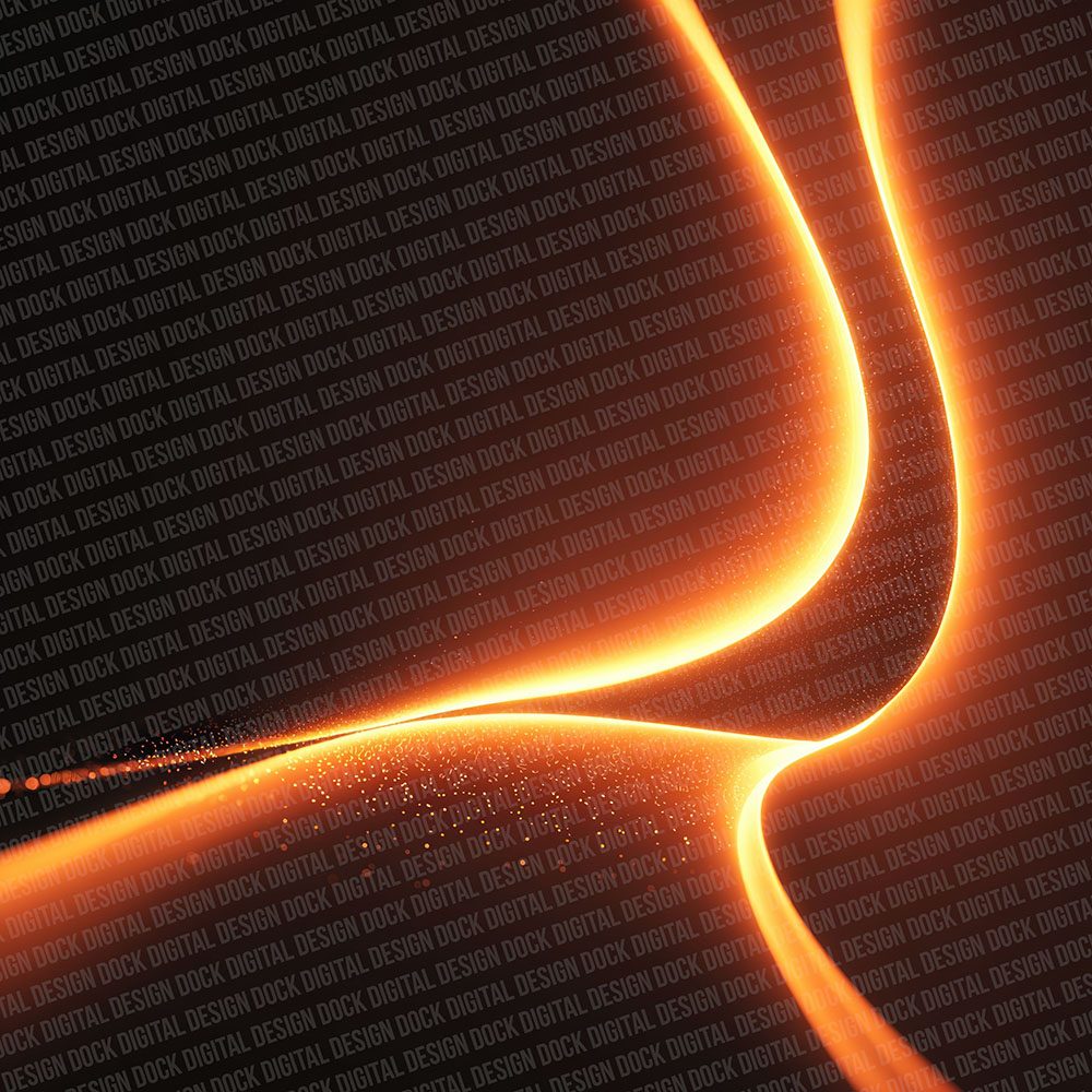 Neon Orange Pulse Abstract Digital Paper Pack (DDD002717)