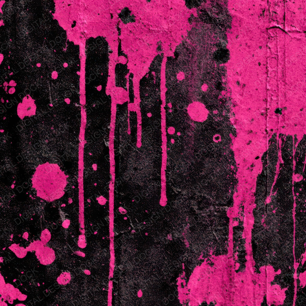 Neon Pink Grunge Digital Paper Pack (DDD008582)