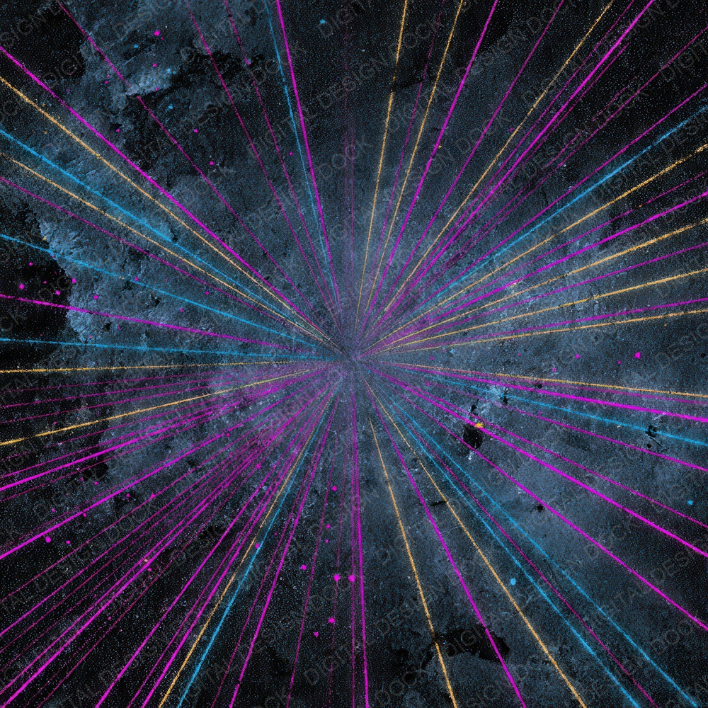 Neon Radial Grunge Digital Paper Pack (DDD008597)