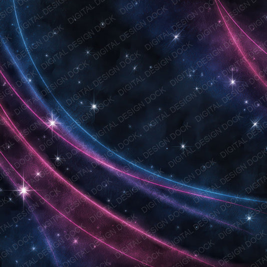 Neon Ribbon Velvet Digital Paper Pack (DDD007691)