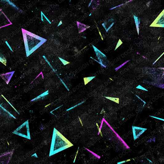Neon Shard Grunge Digital Paper Pack (DDD008615)