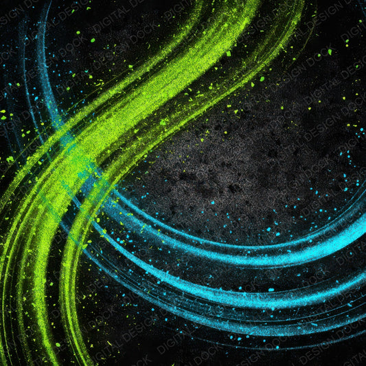 Neon Spiral Grunge Digital Paper Pack (DDD008603)