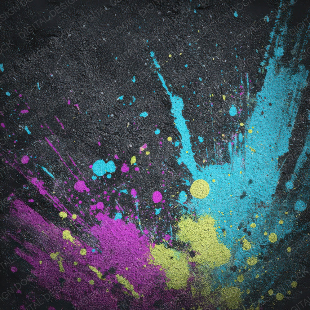 Neon Splash Burst Digital Paper Pack (DDD008616)