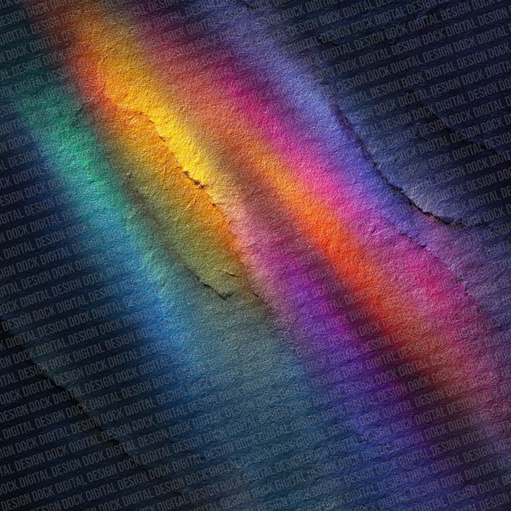 Neon Watercolour Wash Rainbow Digital Paper Pack (DDD002738)