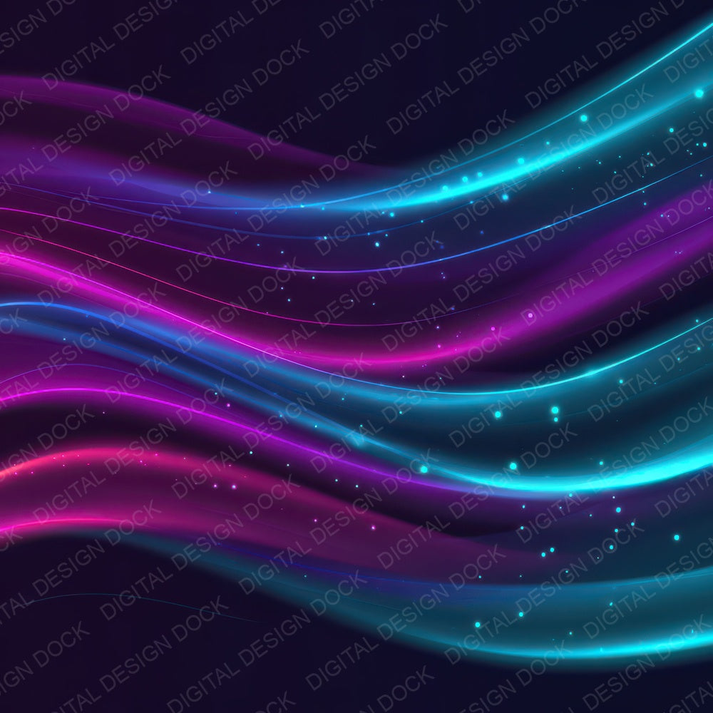 Neon Wave Lights Digital Paper Pack (DDD008339)