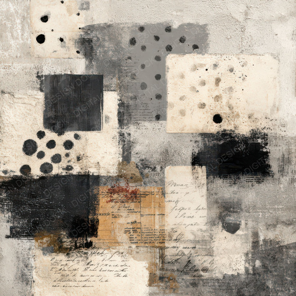 Neutral Grunge Textile Background Digital Paper Pack (DDD007840)