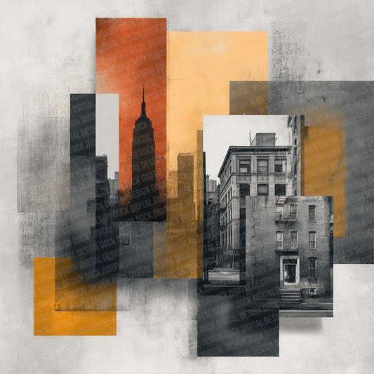 New York City Collage Digital Paper Pack (DDD002748)