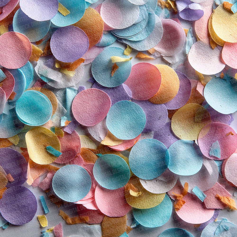 Party Confetti Texture Digital Paper Pack (DDD002904)