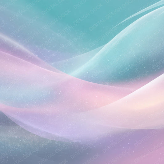 Pastel Aurora Waves Digital Paper Pack (DDD008341)
