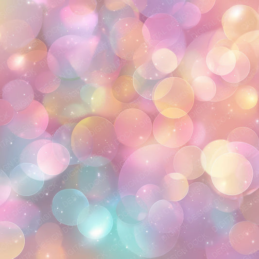 Pastel Bokeh Lights Digital Paper Pack (DDD008342)