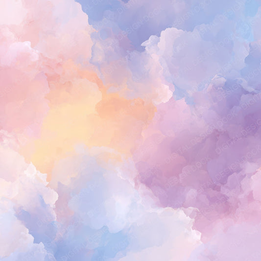 Pastel Light Clouds Digital Paper Pack (DDD008344)