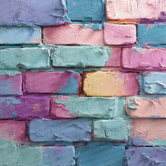 Pastel Patch Brick Wall Digital Paper Pack (DDD002929)