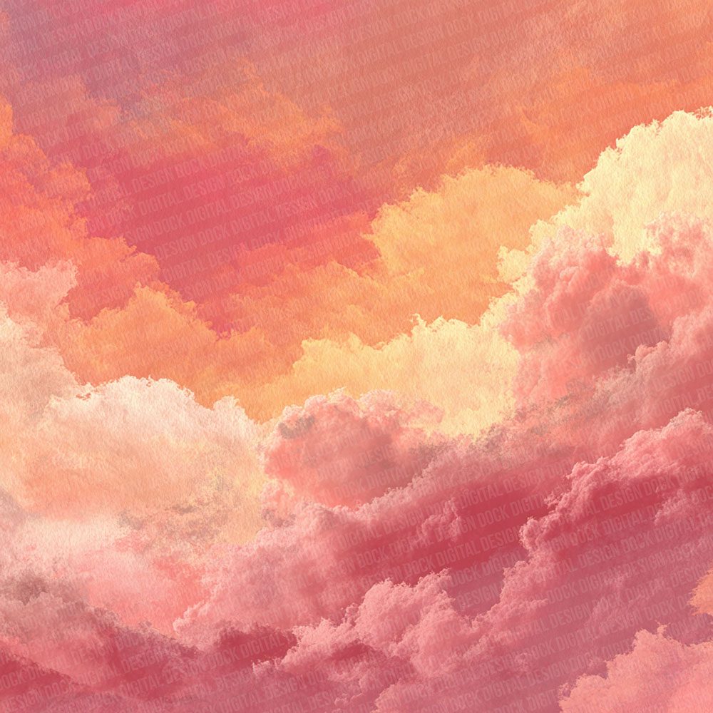 Pastel Peach Mist Abstract Digital Paper Pack (DDD002930)