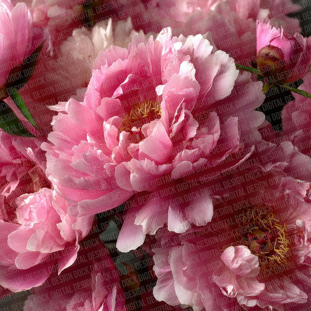 Peony Overhead Fill Digital Paper Pack (DDD002973)